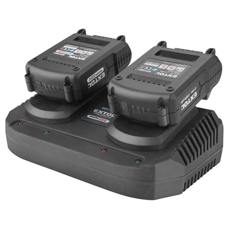 Extol Premium AKKUTÖLTŐ, DUPLA, SHARE20V 2×3, 5A 8891894