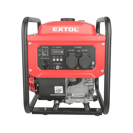 Extol Premium ÁRAMFEJLESZTŐ BENZINMOTOROS, KÉZI INDÍTÁSÚ, INVERTERES, 3,5 KVA, 230V, 1 FÁZISÚ 8895550