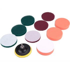   Extol Craft DÖRZSÖLŐ/CSISZOLÓ/POLÍROZÓ KÉSZLET 10DB, 1/4"×25 MM, FÚRÓGÉPBE FOGHATÓ, TÉPŐZÁRAS 904002