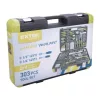 Extol Craft SZERSZÁMKÉSZLET, RACSNIS, 1/4", 1/2", 303 DB, MŰANYAG KOFFER 918303