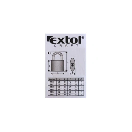 Extol Craft LAKAT, ÖNTÖTTVAS, 63MM 93163