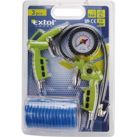 Extol Craft LÉGKOMPRESSZOR TARTOZÉK SZETT, 3DB, 1/4" GYORSCSATLAKOZÓ 99302