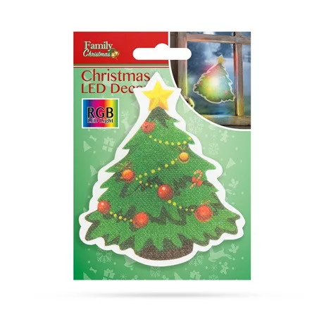 Family Christmas ABLAKDEKORÁCIÓ KARÁCSONYFA, RGB LED 56513A