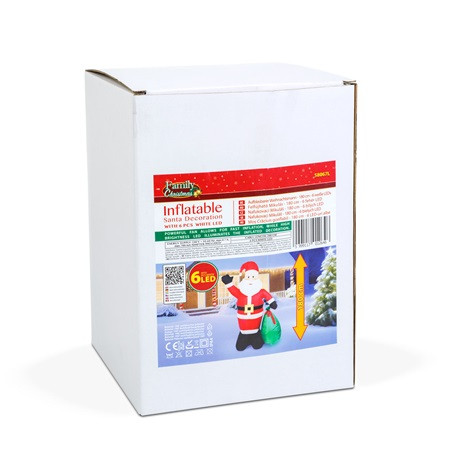 Family Christmas FELFÚJHATÓ MIKULÁS 180 CM 58067L