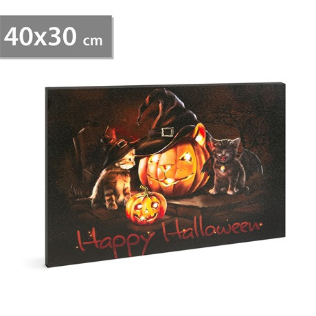 Family Halloween HALLOWEENI LED HANGULATKÉP 40 X 30 CM 58400