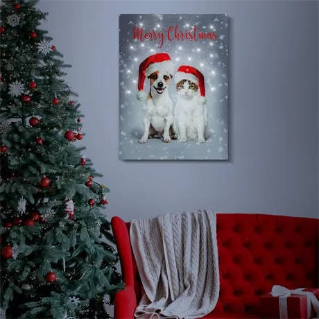 Family Christmas LED FALI KÉP 30 X 40 CM 58452
