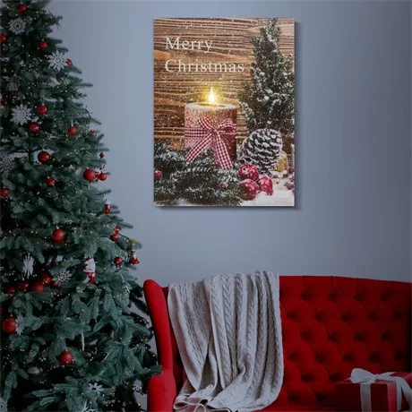 Family Christmas LED FALI KÉP 40 X 30 CM 58459