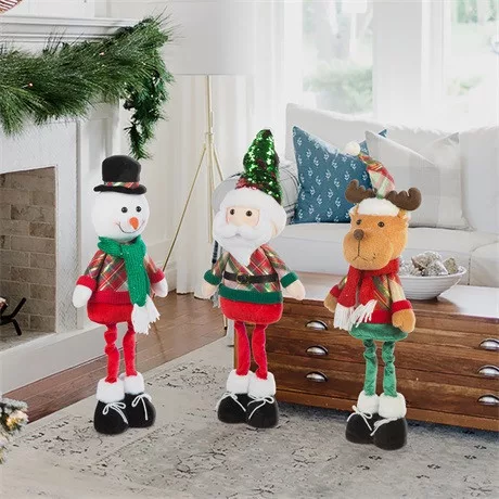 Family Christmas KARÁCSONYI TEXTIL MIKULÁS FIGURA 65 X 18 X 13 CM 58758A