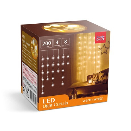 Family Decor LED FÉNYFÜGGÖNY 4,2 M MELEGFEHÉR 58901A