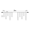 Family Decor LED FÉNYFÜGGÖNY 2,2 M KÖZÉPFEHÉR 58902C
