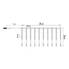 Family Decor LED FÉNYFÜGGÖNY 3X3 M MELEGFEHÉR 58907A