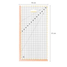 Fiskars VARRÓ VONALZÓ 16 X 31CM 1066361