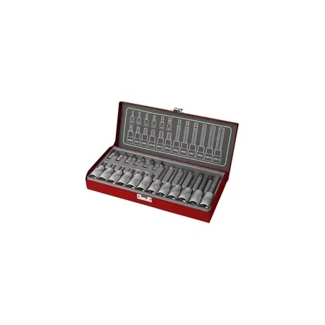 Fortum BITDUGÓFEJ KÉSZLET IMBUSZ, 1/2", 1/4", 18DB 4700008
