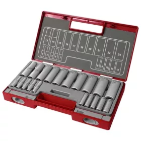   Fortum HOSSZÍTOTT DUGÓFEJ KÉSZLET 1/2", 1/4", 20DB 4700012