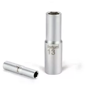   Fortum DUGÓFEJ, HOSSZÍTOTT, 1/4", 11MM, 61CRV5, MATTKRÓM, 50MM 4701524
