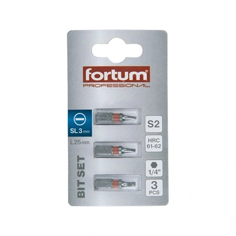 Fortum BEHAJTÓHEGY LAPOS, 3 DB, S2 ACÉL, 3x25MM 4741103
