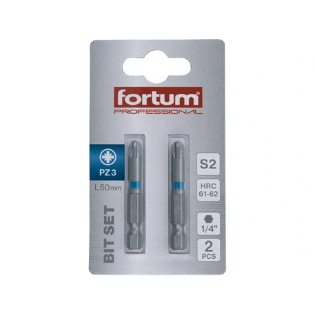 Fortum BEHAJTÓHEGY PZ, 2 DB, S2 ACÉL, PZ 3×50MM 4741313