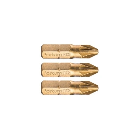 Fortum BEHAJTÓHEGY PZ, 3 DB, S2 ACÉL, TITANIUM BEVONAT, PZ 2×25MM 4741372