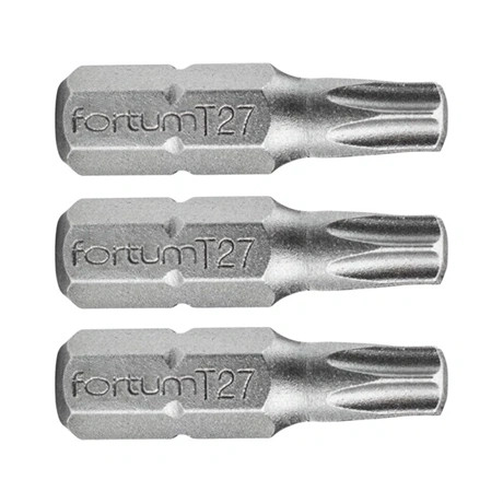 Fortum BEHAJTÓHEGY TORX, 3 DB, S2 ACÉL, T 15×25MM 4741415