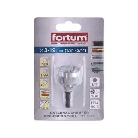 Fortum SORJÁTLANÍTÓ BIT, 3-19MM, FÚRÓGÉPBE FOGHATÓ, 1/4" 4769002