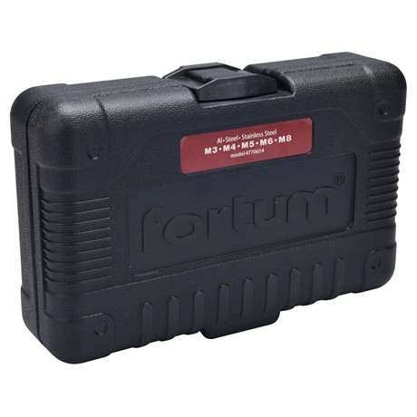 Fortum ADAPTER KÉSZLET FÚRÓGÉPHEZ, POP-NUT SZEGECSANYÁKHOZ, 6DB, M3-M4-M5-M6-M8; 1/4" HATSZÖG 4770654