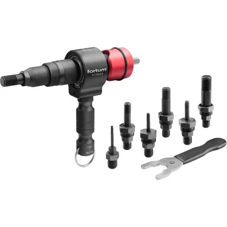 Fortum ADAPTER KÉSZLET FÚRÓGÉPHEZ, POP-NUT SZEGECSANYÁKHOZ, 6 DB 4770664