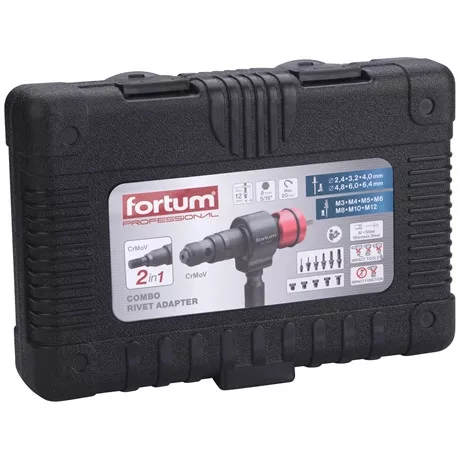 Fortum ADAPTER KÉSZLET FÚRÓGÉPHEZ, 2 AZ 1-BEN, 15 DB 4770667