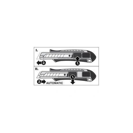 Fortum TAPÉTAVÁGÓ KÉS, AUTOMATIKUS PENGE VISSZAHÚZÁS, 18MM 4780022