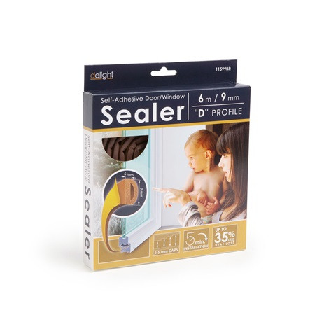 Garden of Eden NYÍLÁSZÁRÓ SZIGETELŐ ÖNTAPADÓS, D PROFIL, 6 M, 6 MM 11599BR