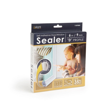 Garden of Eden NYÍLÁSZÁRÓ SZIGETELŐ ÖNTAPADÓS, D PROFIL, 6 M, 6 MM 11599WH