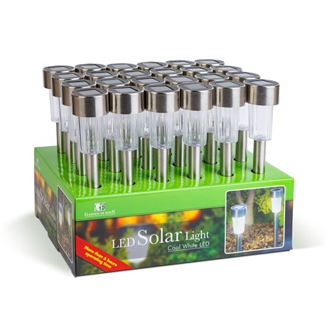 Garden of Eden LED-ES SZOLÁR LÁMPA FÉM 19 CM 11702A