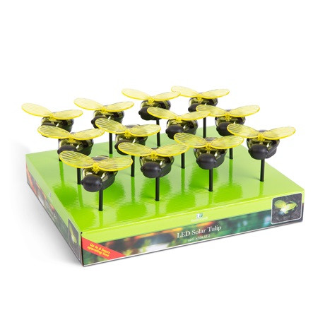 Garden of Eden LESZÚRHATÓ SZOLÁR LÁMPA, MÉHECSKE 8 X 6,5 X 14 CM 11752