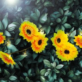   Garden of Eden SZOLÁR FÉNYFÜZÉR VIRÁG, 2,4 M,  20 MELEGFEHÉR LED 11762B