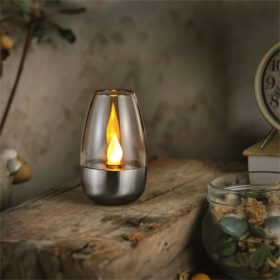   Garden of Eden SZOLÁR LÁMPA GYERTYA, LÁNGEFFEKT, 6 X 9 CM 11776