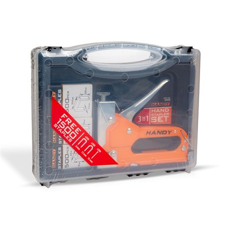 Handy KÉZI TŰZŐGÉP SZETT KOFFERBEN 10442B