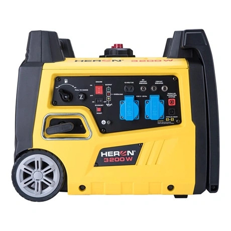 Heron ÁRAMFEJLESZTŐ BENZINMOTOROS, KÉZI INDÍTÁS, 3,0 KVA, 230V, 1 FÁZISÚ, INVERTERES 8896220