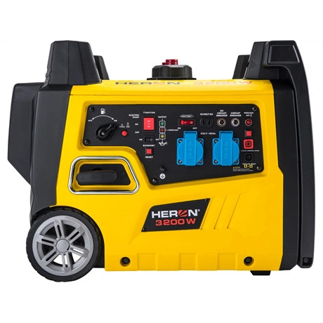 Heron ÁRAMFEJLESZTŐ BENZINMOTOROS, TÁV- ÉS ÖNIDÍTÓVAL 3,0 KVA, 230V, 1 FÁZISÚ, INVERTERES 8896222