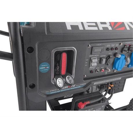 Heron ÁRAMFEJLESZTŐ BENZINMOTOROS, 6 KVA, 230V, 1 FÁZISÚ, INVERTERES 8896233