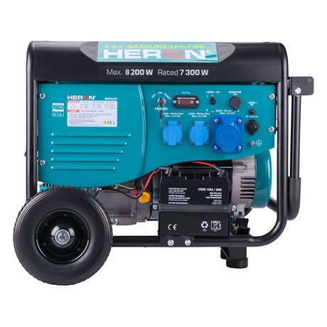 Heron ÁRAMFEJLESZTŐ BENZIN-GÁZMOTOROS ATS ELŐKÉSZÍTÉSSEL, 8000 VA 8896326