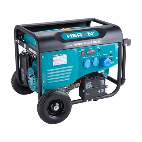 Heron ÁRAMFEJLESZTŐ BENZINMOTOROS, MAX 6800 VA, 230V, ÖNINDÍTÓS 8896421