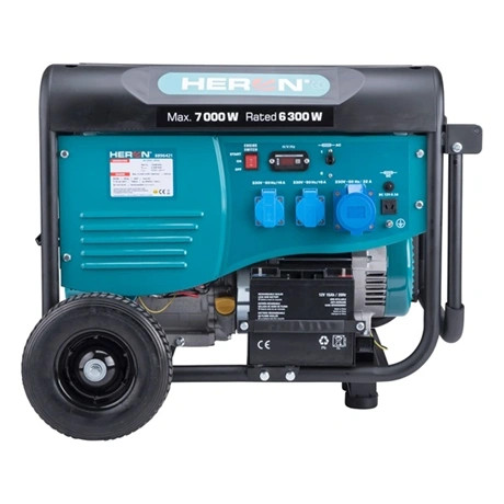 Heron ÁRAMFEJLESZTŐ BENZINMOTOROS, MAX 6800 VA, 230V, ÖNINDÍTÓS 8896421