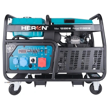 Heron ÁRAMFEJLESZTŐ, BENZINMOTOROS, ÖNINDÍTÓS 13/11 KVA, HÁROM- ÉS EGYFÁZISÚ 8896431