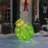 @home - xmas VILÁGÍTÓ DEKORÁCIÓ, GÖMBDÍSZ, 60 LED, 60 X 83 CM, ZÖLD 59772B