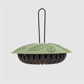   MILA 98%-ban újrahasznosított madáretető földimogyoróhoz, zöld/fekete 22x6x6