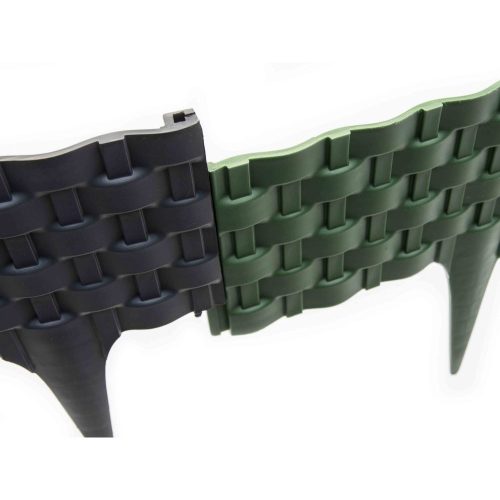 Leszúrható rattan hatású ágyásszegély -antracit