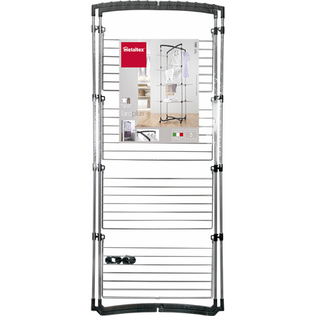 Metaltex FARO PLUSZ 4 SZINTES GURULÓS RUHASZÁRÍTÓ ÁLLVÁNY, INGAKASZTÓVAL MX405774