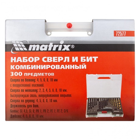 Mtx KOMBINÁLT FÚRÓFEJ SZETT + TIPLIK, 300 DB 725779