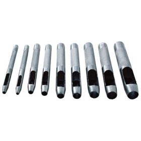   Noname BŐRLYUKASZTÓ KÉSZLET, MŰANYAG TARTÓBAN, 9DB, 2,5-10MM 10266