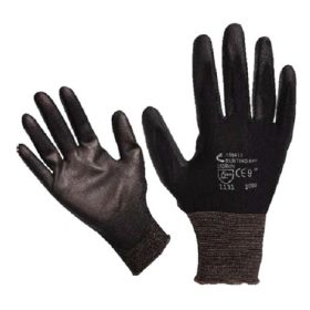   Noname KÖTÖTT KESZTYŰ FEKETE NYLON, XL-ES MÉRET, 10' POLIURETÁNBA MÁRTOTT TENY. ÉS UJJHEGY 865108