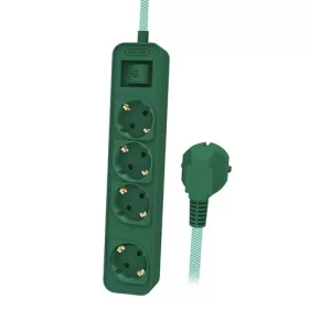   Philips HOSSZABÍTÓ 4 aljzat, kapcsolóval,1,5m,gyermekvédelemmel ,különleges kialakítás X-mass / karácsonyi / zöld színnel CHP2147G/58